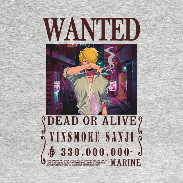 Vinsmoke Sanji One Piece Wanted by Teedream